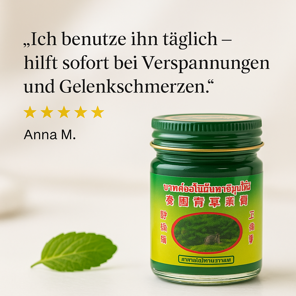 Thai Grass Creme: Weniger schmerzen, nach 7 Tagen