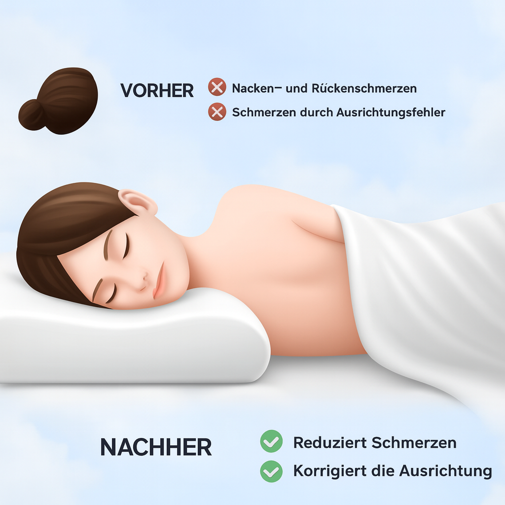 GesundeNacht - Nackenkissen: Die Erleichertung auf die Sie gewartet haben