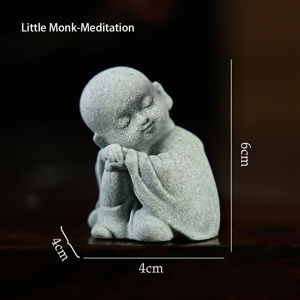 Buddha Statue Mini Deko – Zen Figur für Aquarium, Schreibtisch & Zuhause