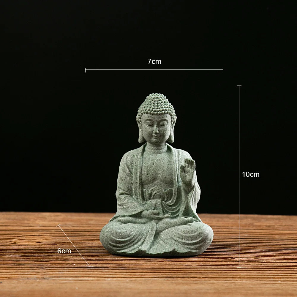 Buddha Statue Mini Deko – Zen Figur für Aquarium, Schreibtisch & Zuhause