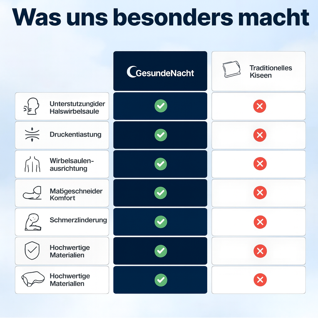 GesundeNacht - Nackenkissen: Die Erleichertung auf die Sie gewartet haben