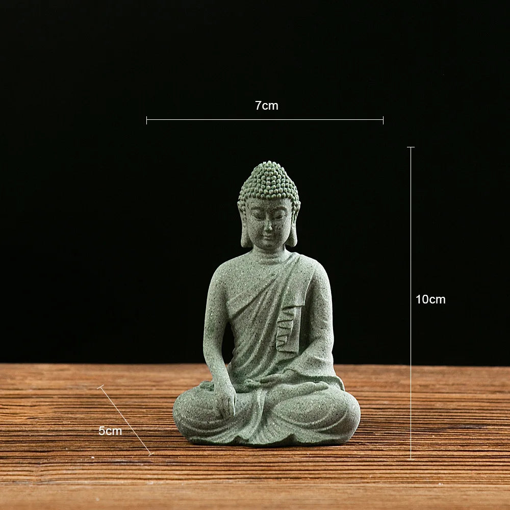 Buddha Statue Mini Deko – Zen Figur für Aquarium, Schreibtisch & Zuhause